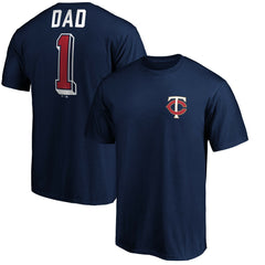 Minnesota Twins Number One Dad T-Shirt Navy