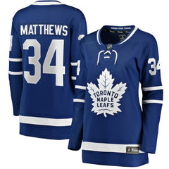 Auston Matthews Toronto Maple Leafs Fanatics Women's Home Breakaway Jersey - Blue Jerseys