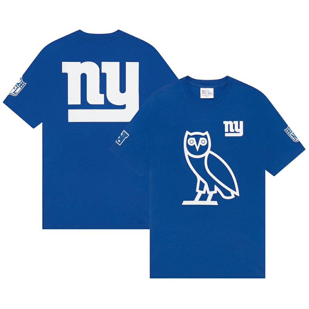 New York Giants OVO Owl Logo T-Shirt - Royal for sale