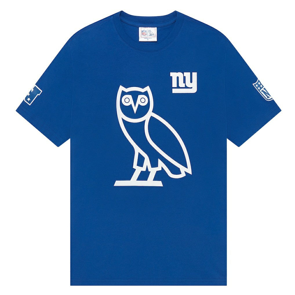 New York Giants OVO Owl Logo T-Shirt - Royal for sale