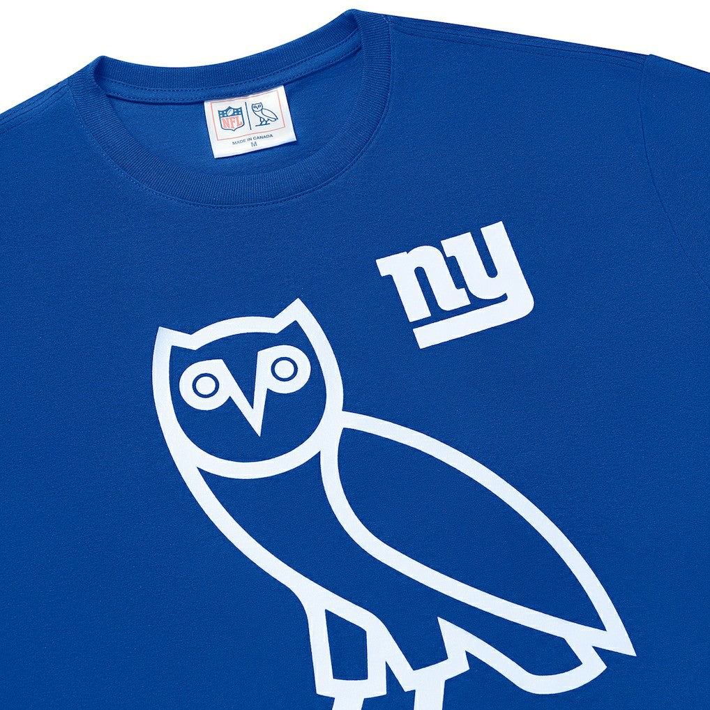 New York Giants OVO Owl Logo T-Shirt - Royal for sale