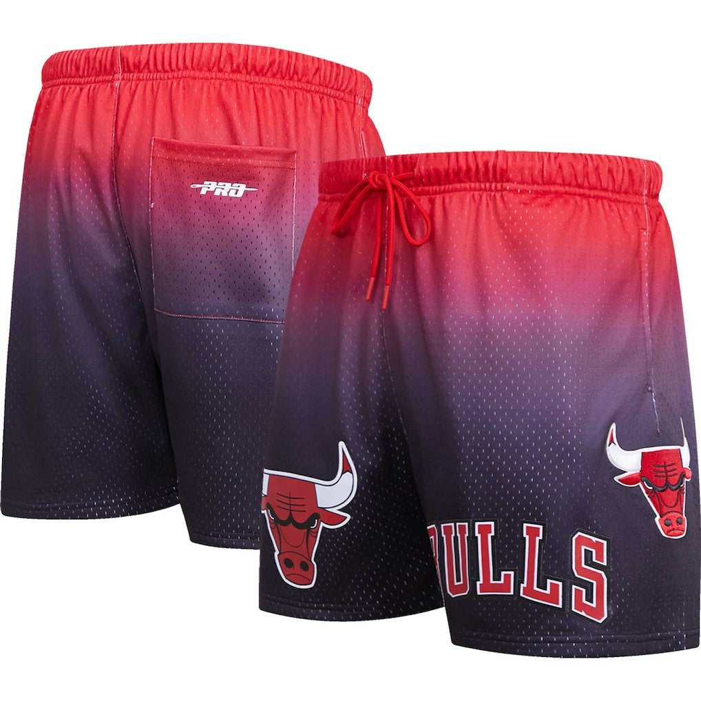 Chicago Bulls Pro Standard Ombre Mesh Shorts - Black/Red online