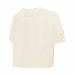Chicago Bulls Pro Standard Women's Neutral Boxy Crop T-Shirt sale - Cream online