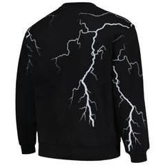 Chicago Cubs PLEASURES Lightning Crewneck Pullover Sweatshirt Black