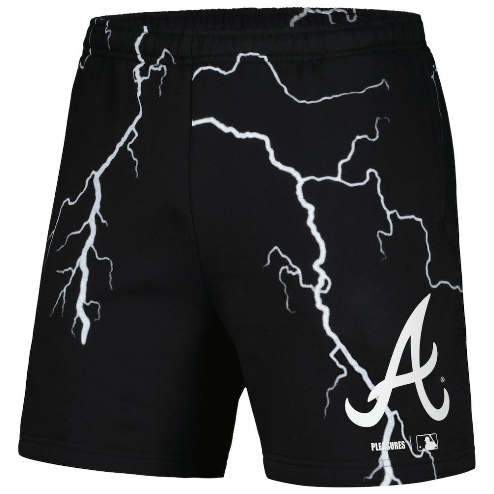 Atlanta Braves PLEASURES Lightning Shorts Black