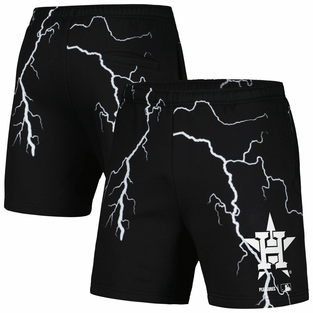 Houston Astros PLEASURES Lightning Shorts Black
