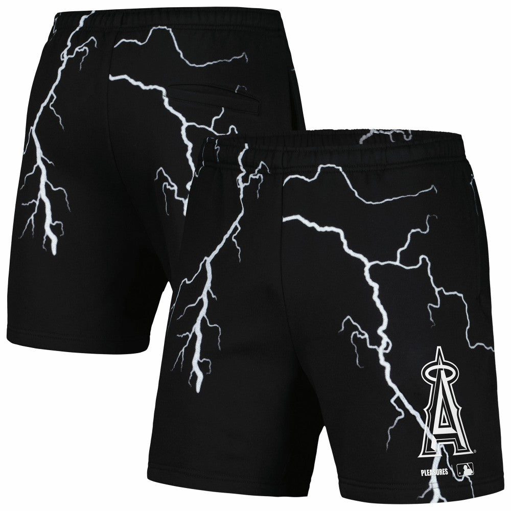 Los Angeles Angels PLEASURES Lightning Shorts Black