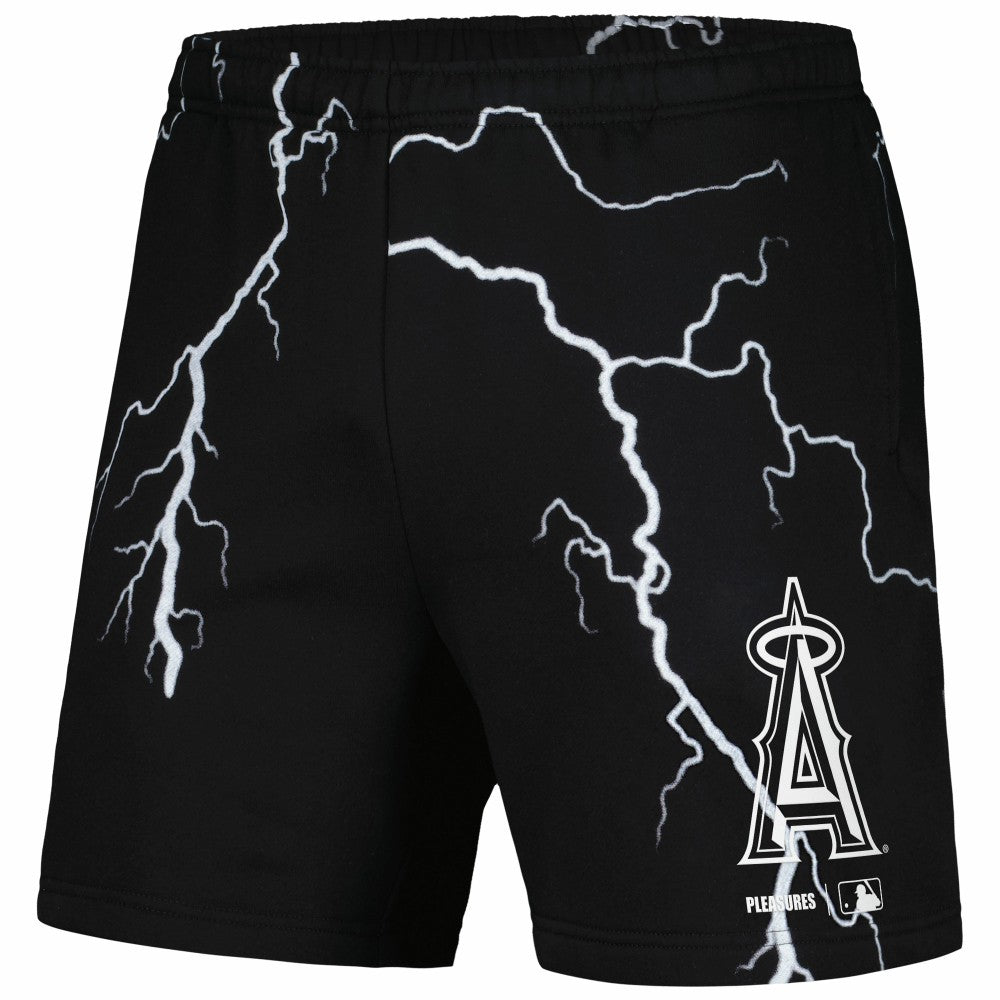 Los Angeles Angels PLEASURES Lightning Shorts Black