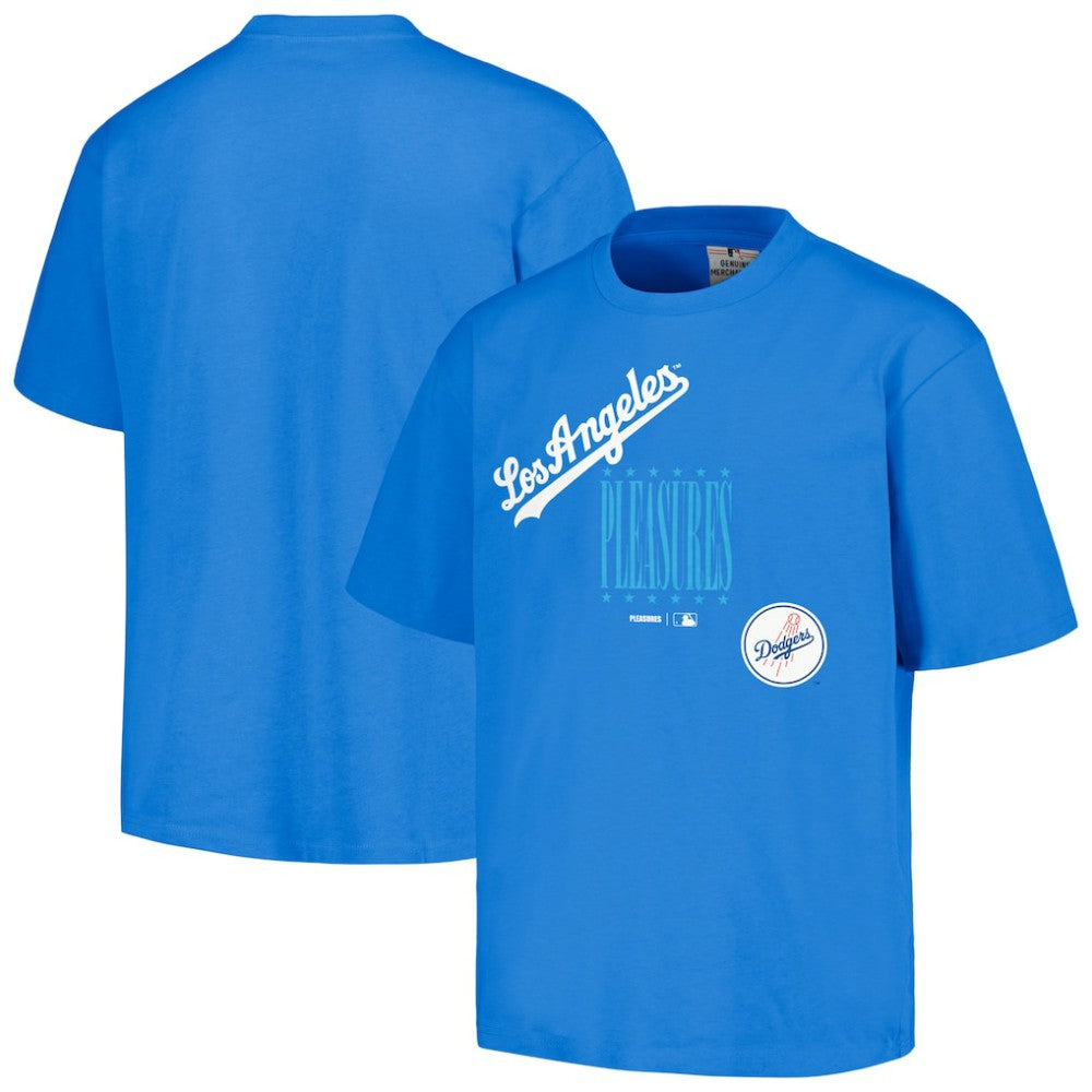 Los Angeles Dodgers PLEASURES Repurpose T-Shirt Royal