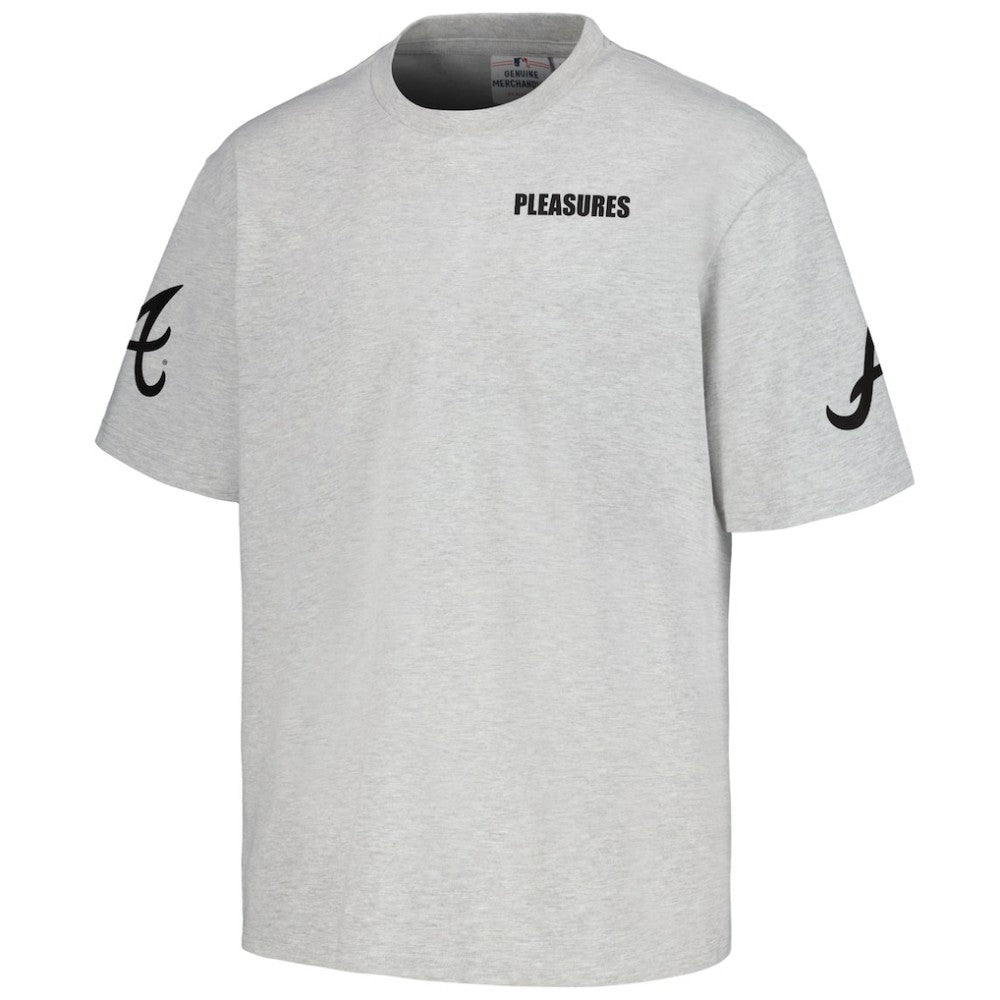Atlanta Braves PLEASURES Team T-Shirt Gray