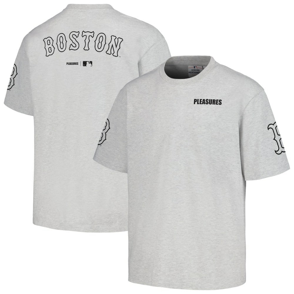 Boston Red Sox PLEASURES Team T-Shirt Gray