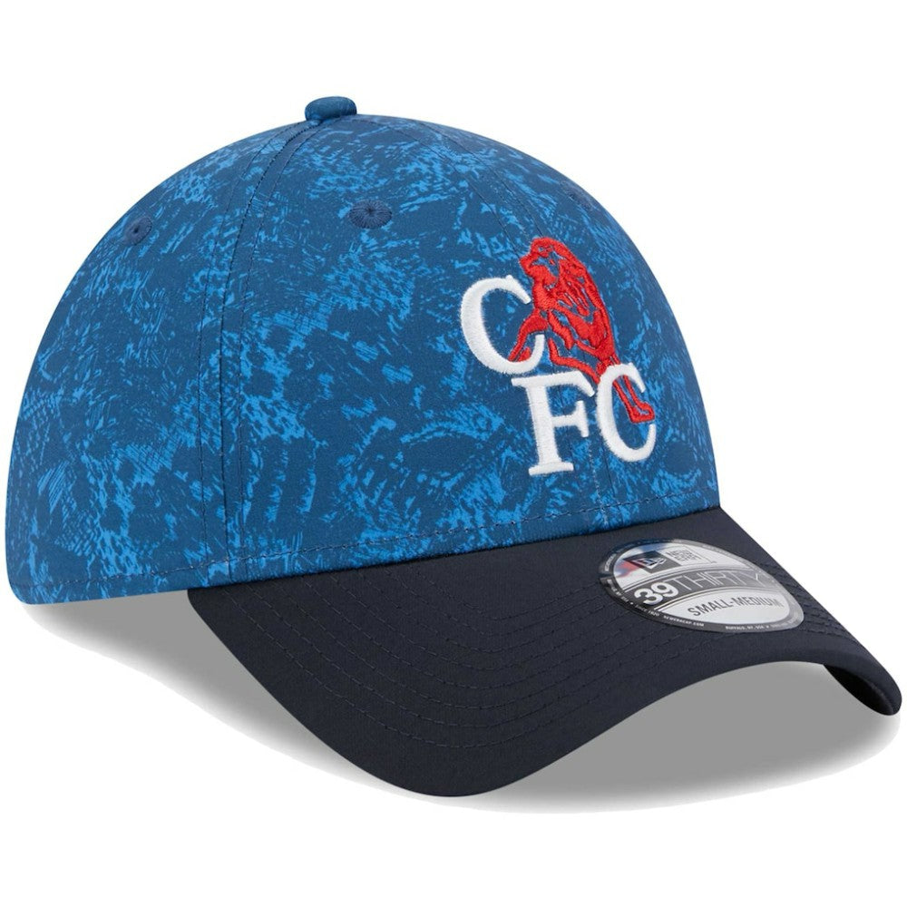 Chelsea New Era Retro All Over Print 39THIRTY Flex Hat - Blue/Navy outlet
