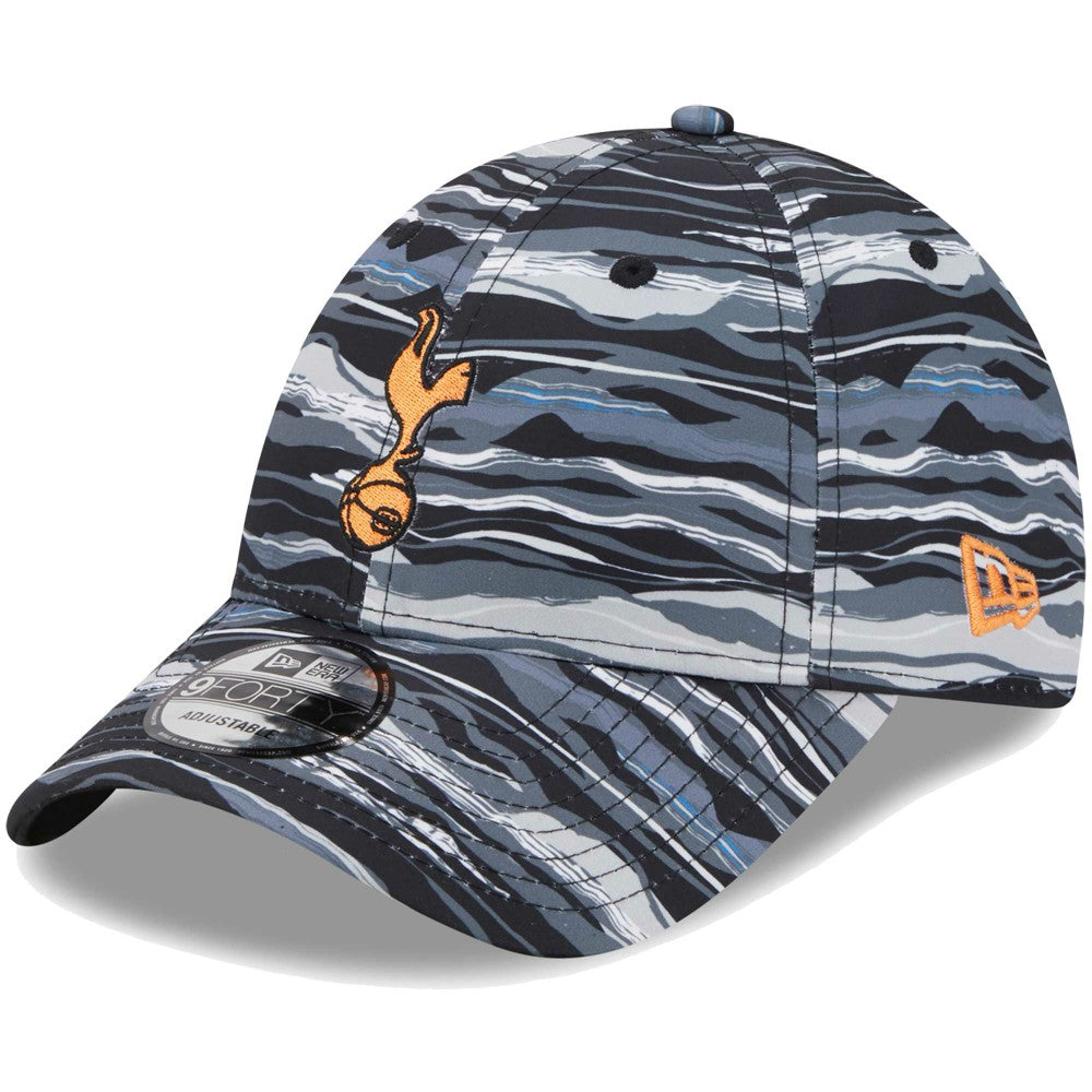 Tottenham Hotspur New Era Wave All Over Print 9FORTY Adjustable Hat - Black sale