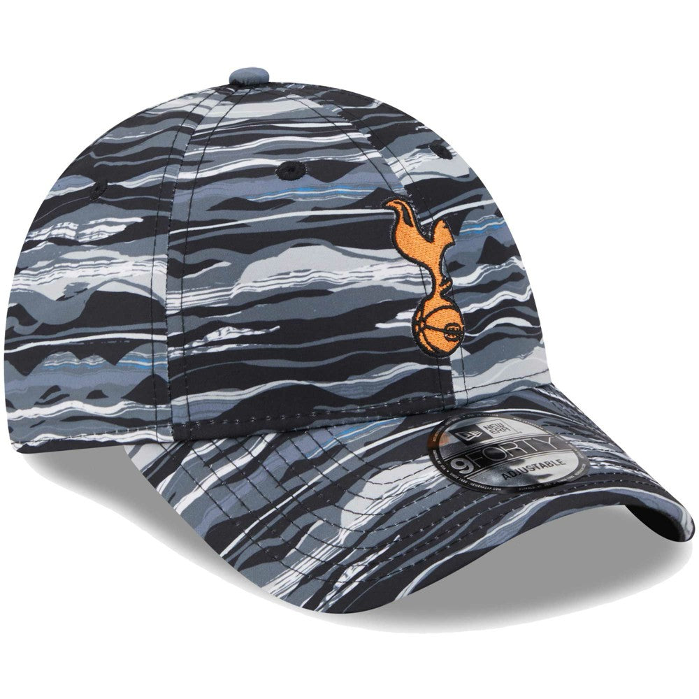 Tottenham Hotspur New Era Wave All Over Print 9FORTY Adjustable Hat - Black sale