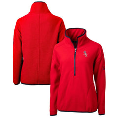 Chicago White Sox Cutter & Buck Women's Americana Logo Cascade Eco Sherpa Fleece Half-Zip Pullover Jacket Red