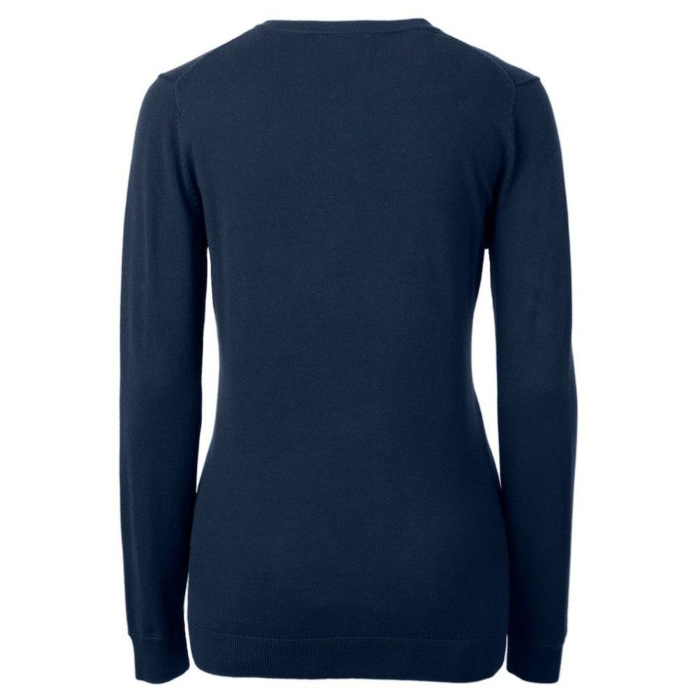 Philadelphia Phillies Cutter & Buck Women's Americana Logo Lakemont Tri-Blend V-Neck Pullover Sweater Navy