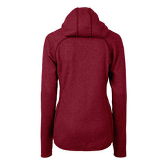 Pittsburgh Pirates Cutter & Buck Women's Americana Logo Mainsail Sweater-Knit Full-Zip Hoodie Cardinal