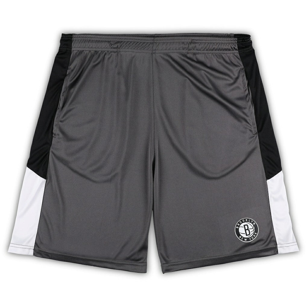 Brooklyn Nets Big & Tall Shorts - Gray shop
