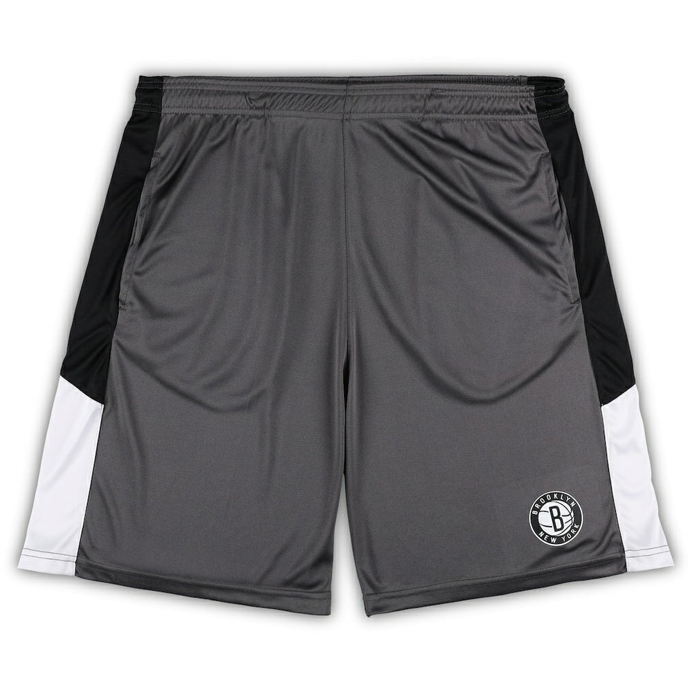 Brooklyn Nets Big & Tall Shorts - Gray shop