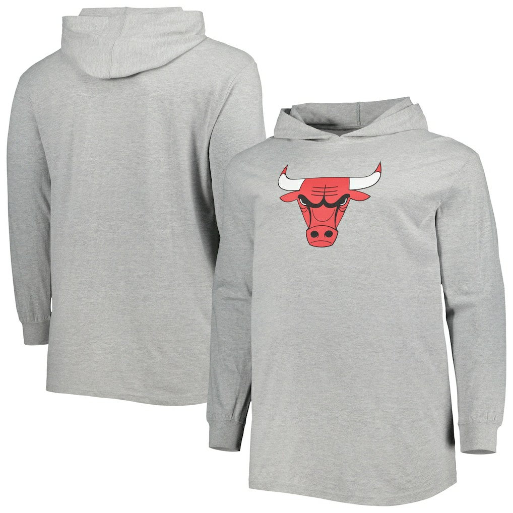 Chicago Bulls Big & Tall Pullover Hoodie - Heather Gray online