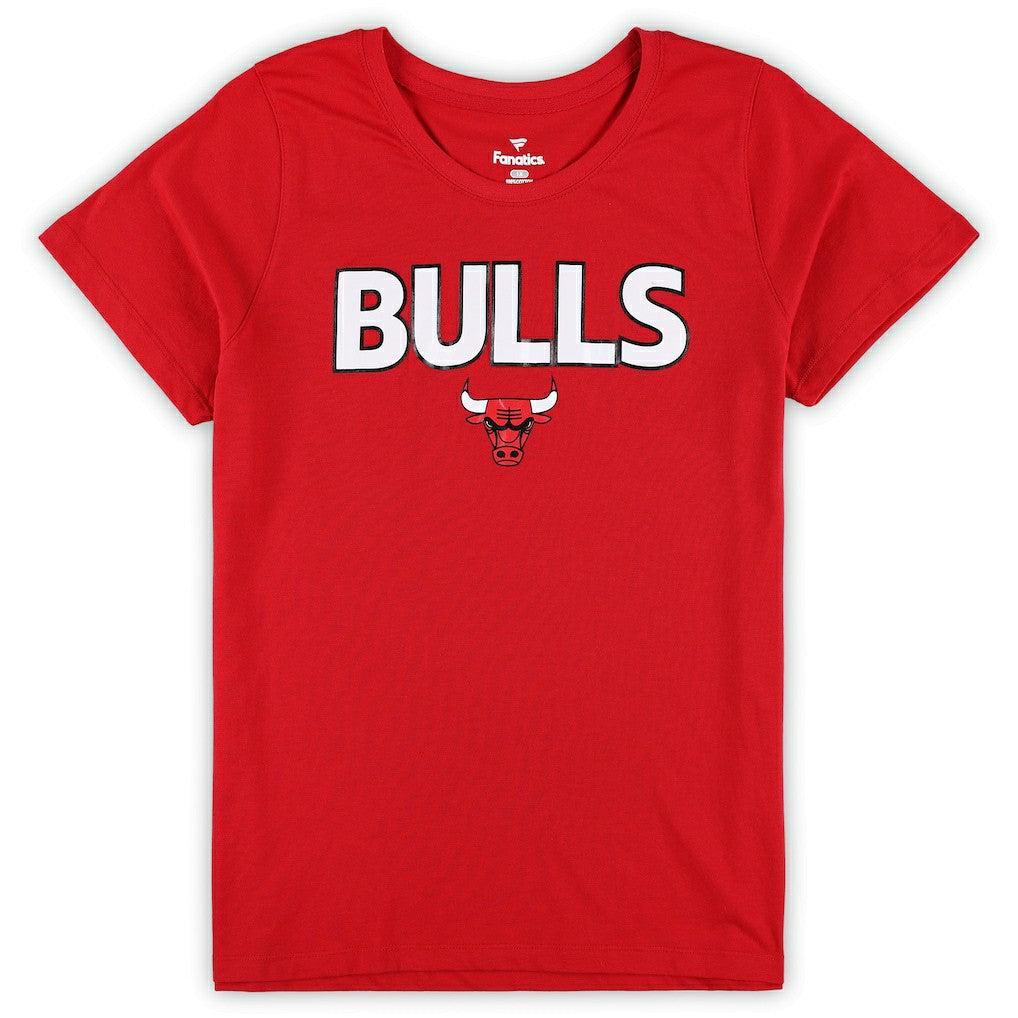 Chicago Bulls Women's Plus Size T-Shirt & Shorts Combo Set sale - Red/Heather Gray shop