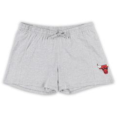 Chicago Bulls Women's Plus Size T-Shirt & Shorts Combo Set sale - Red/Heather Gray shop