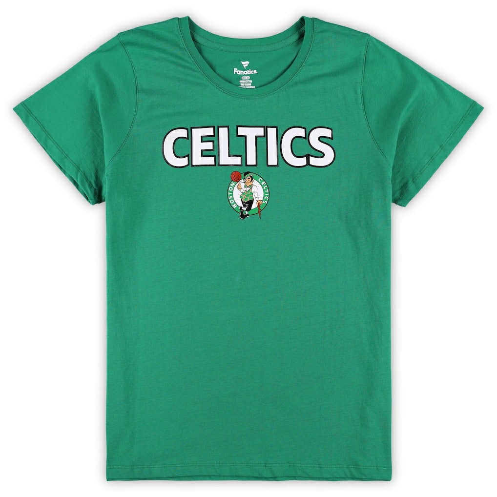 Boston Celtics Women's Plus Size T-Shirt & Shorts Combo Set - Kelly Green/Heather Gray on sale