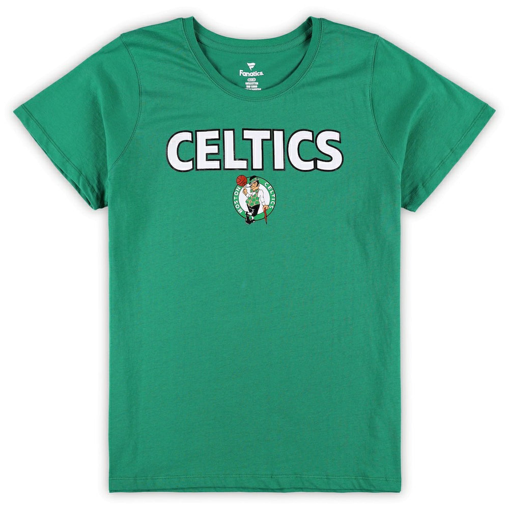 Boston Celtics Women's Plus Size T-Shirt & Shorts Combo Set - Kelly Green/Heather Gray on sale