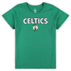 Boston Celtics Women's Plus Size T-Shirt & Shorts Combo Set - Kelly Green/Heather Gray on sale