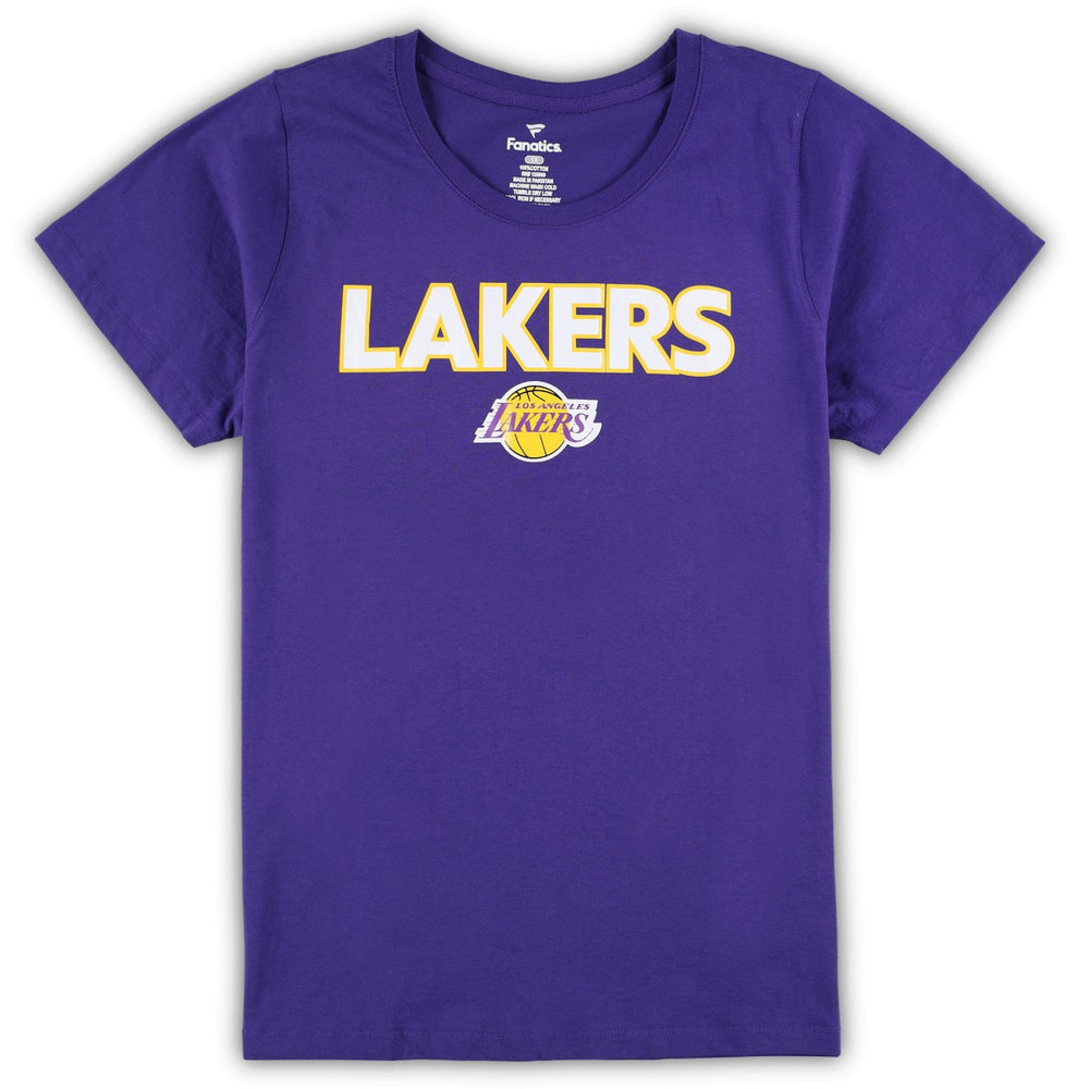 Los Angeles Lakers Women's Plus Size T-Shirt & Shorts Combo Set - Purple/Heather Gray online