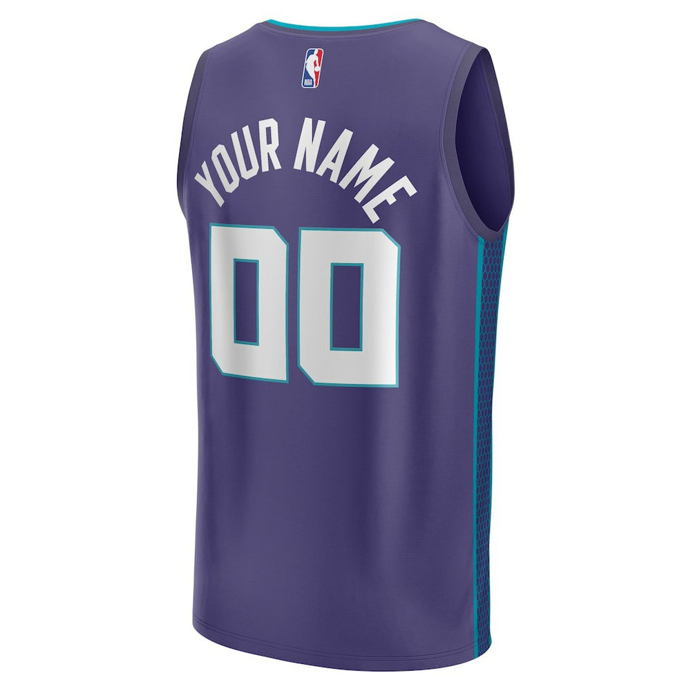 Charlotte Hornets Fast Break Custom Jersey - Purple - Statement Edition sale