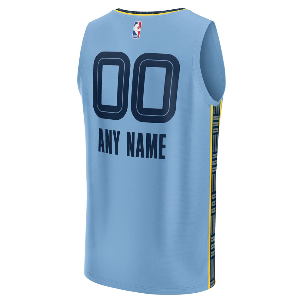 Memphis Grizzlies Custom Fast Break Jersey - Statement Edition - Light Blue sale