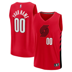 Portland Trail Blazers Fast Break Custom Replica Jersey - Red - Statement Edition outlet