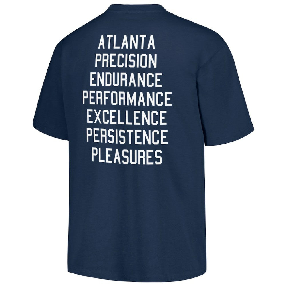 Atlanta Braves PLEASURES Precision T-Shirt Navy
