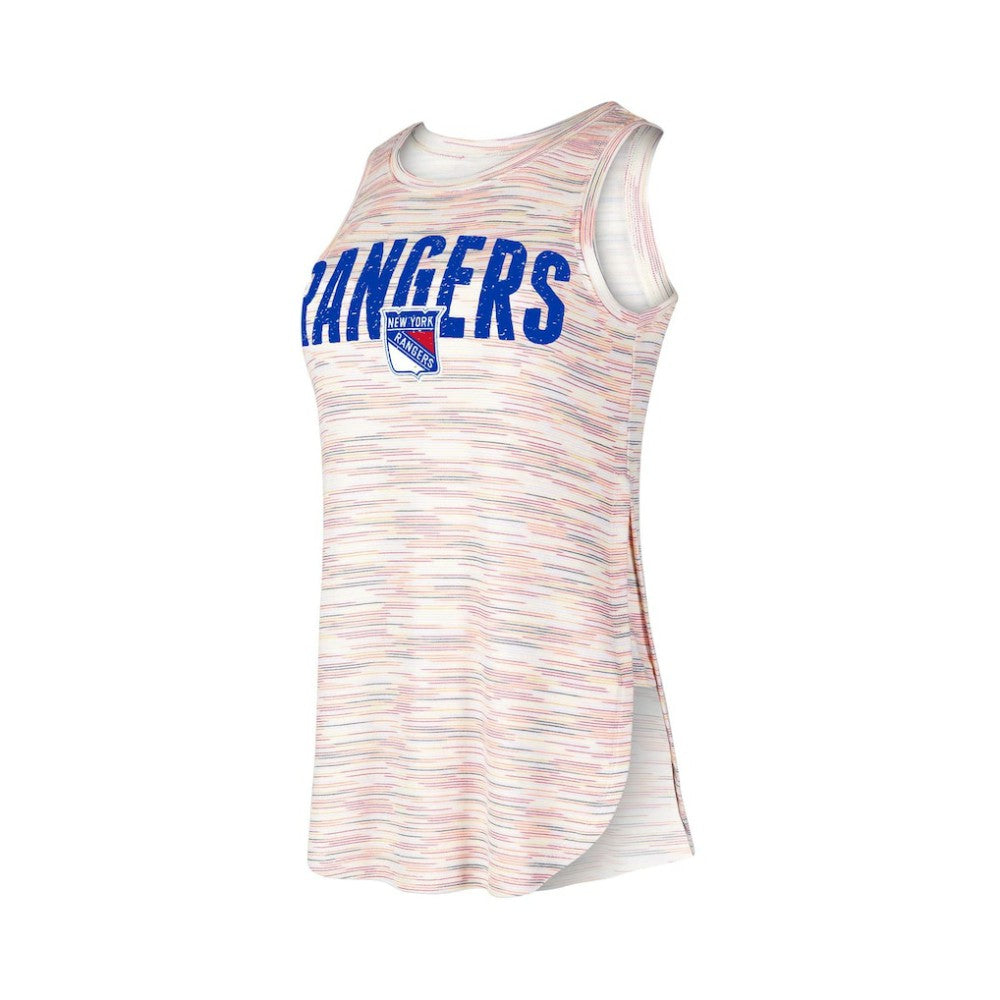 New York Rangers Concepts Sport Women's Sunray Multicolor Tri-Blend Tank Top Tank Top
