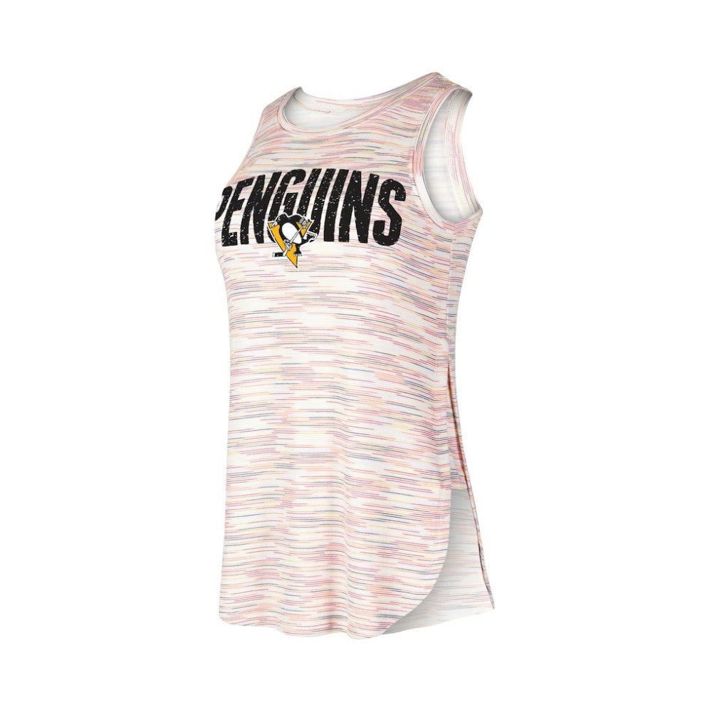 Pittsburgh Penguins Concepts Sport Women's Sunray Multicolor Tri-Blend Tank Top Tank Top