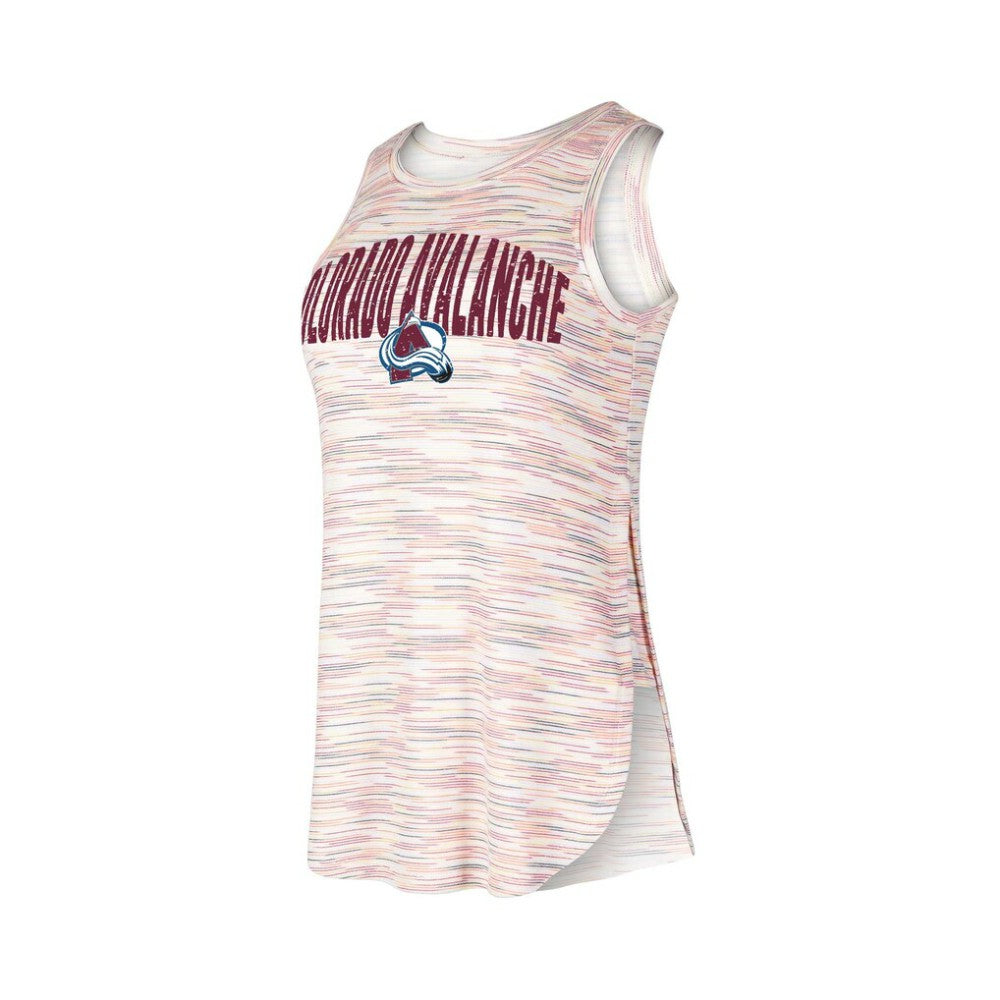 Colorado Avalanche Concepts Sport Women's Sunray Multicolor Tri-Blend Tank Top Tank Top