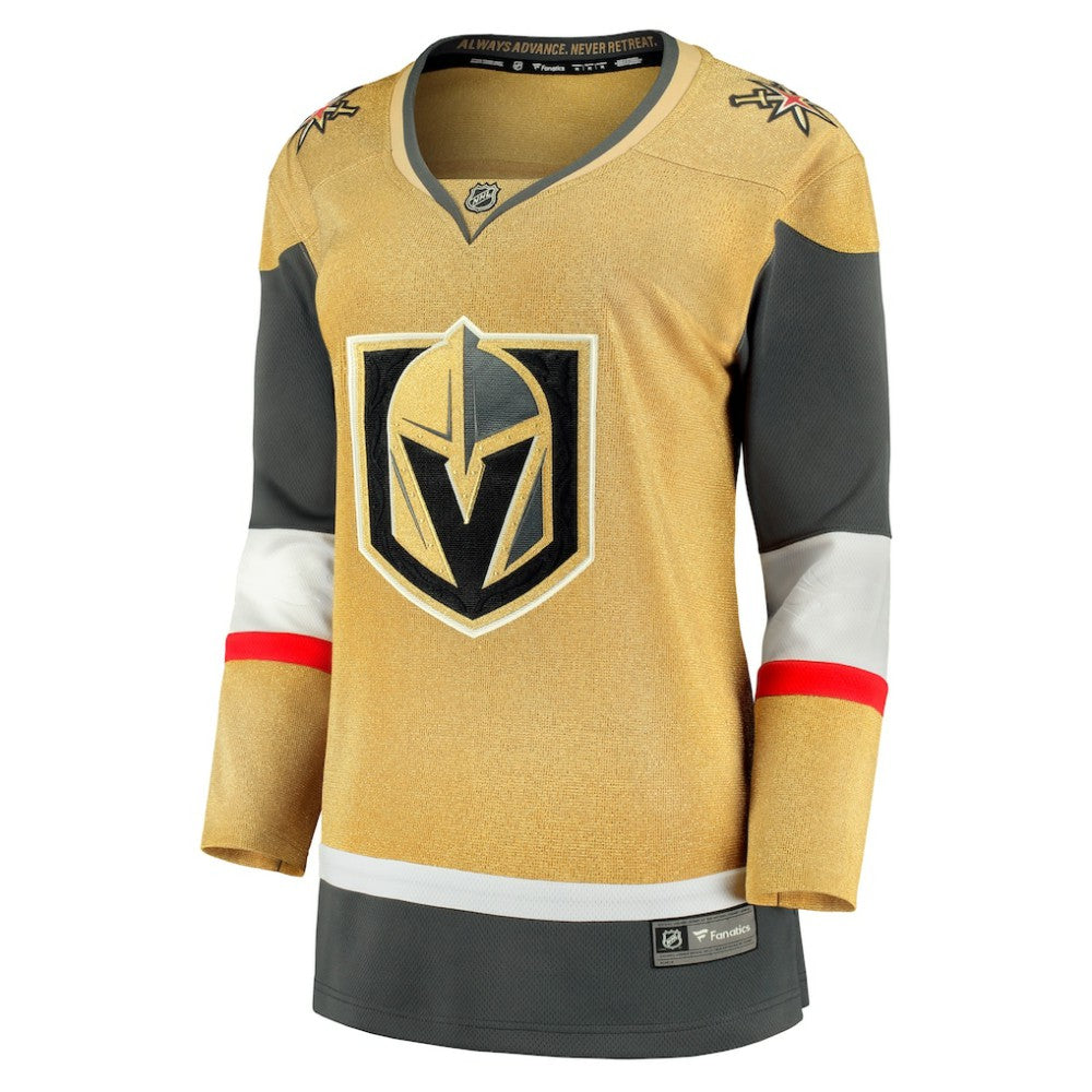 Vegas Golden Knights Fanatics Women's Home Breakaway Jersey - Gold Jerseys