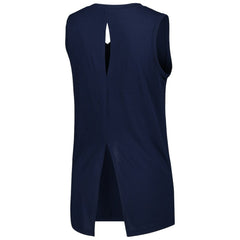 Atlanta Braves Levelwear Women's Paisley Chase V-Neck Tank Top Navy