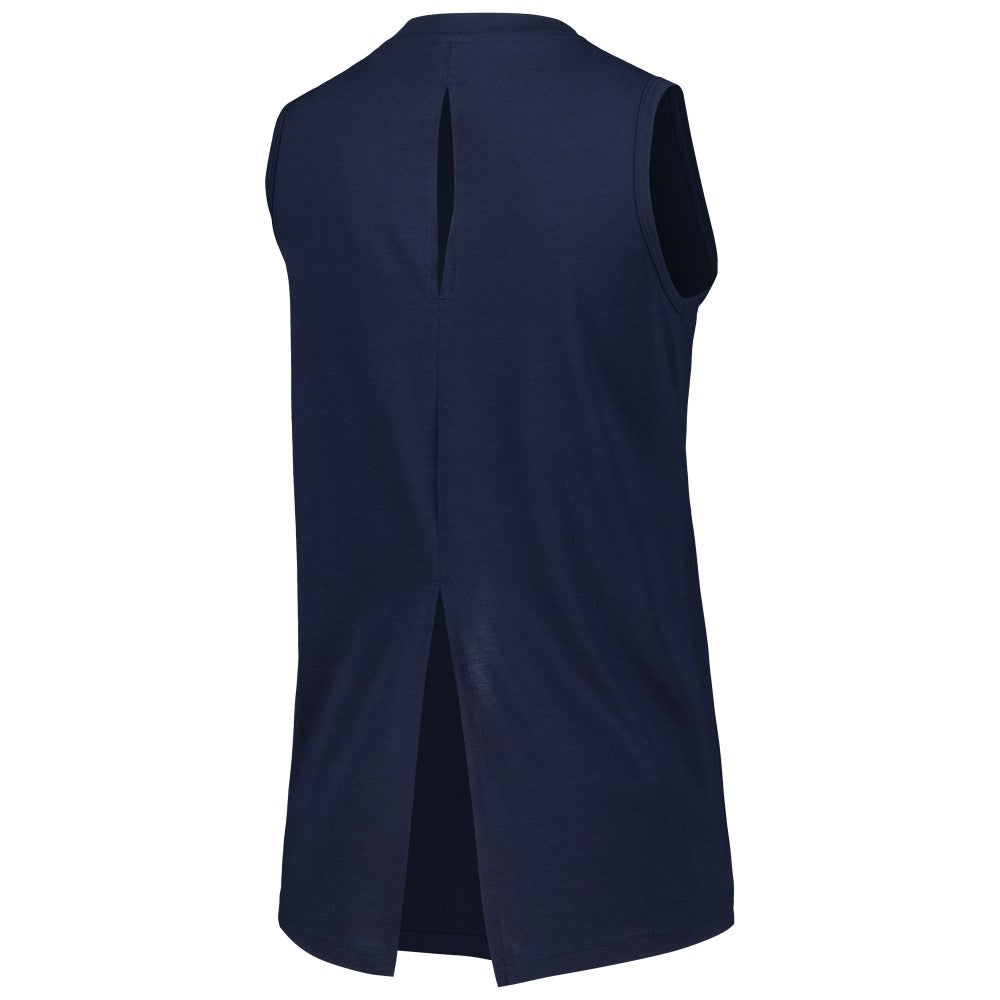 Milwaukee Brewers Levelwear Women's Paisley Chase V-Neck Tank Top Navy