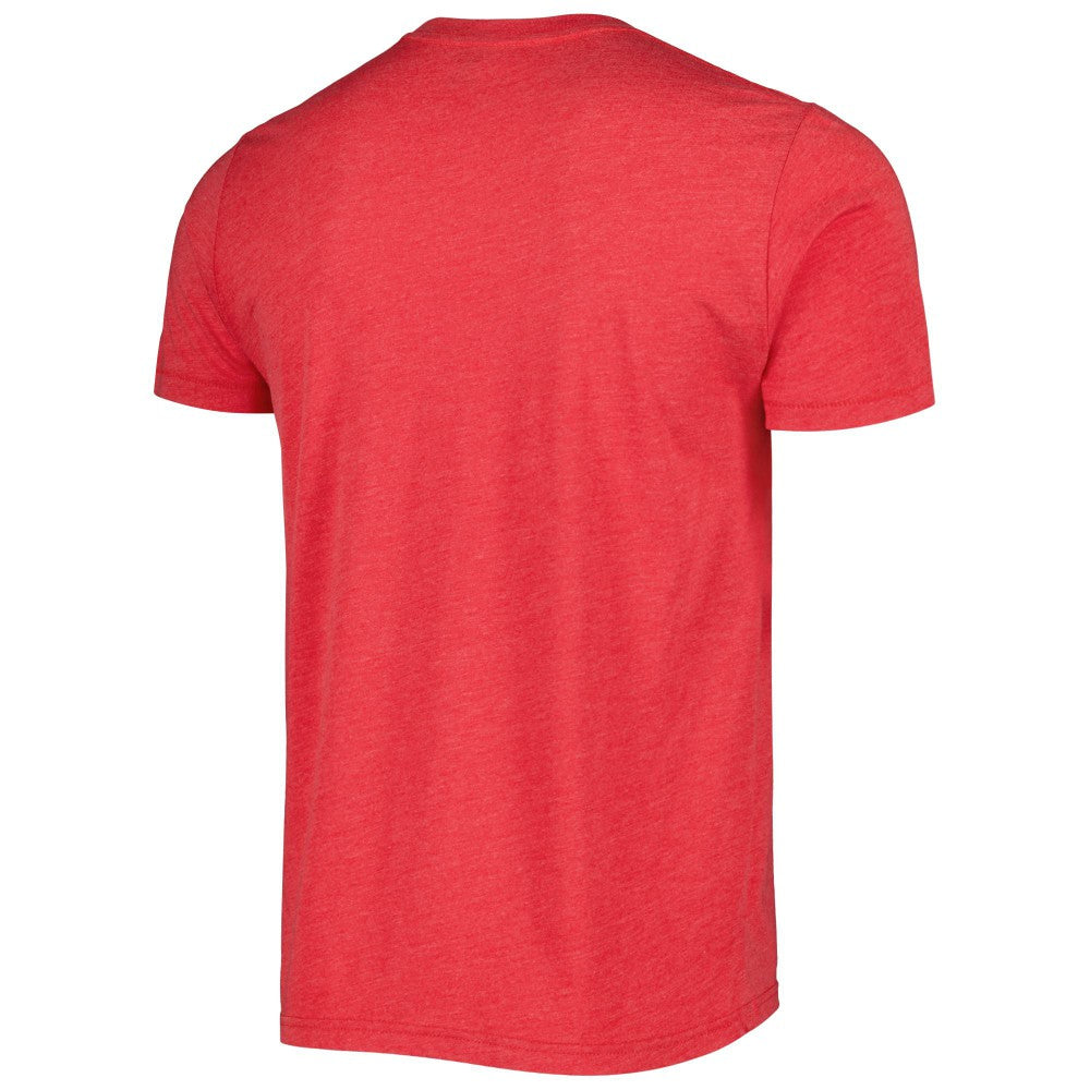 Albert Pujols St. Louis Cardinals Homage Illustration Tri-Blend T-Shirt Red