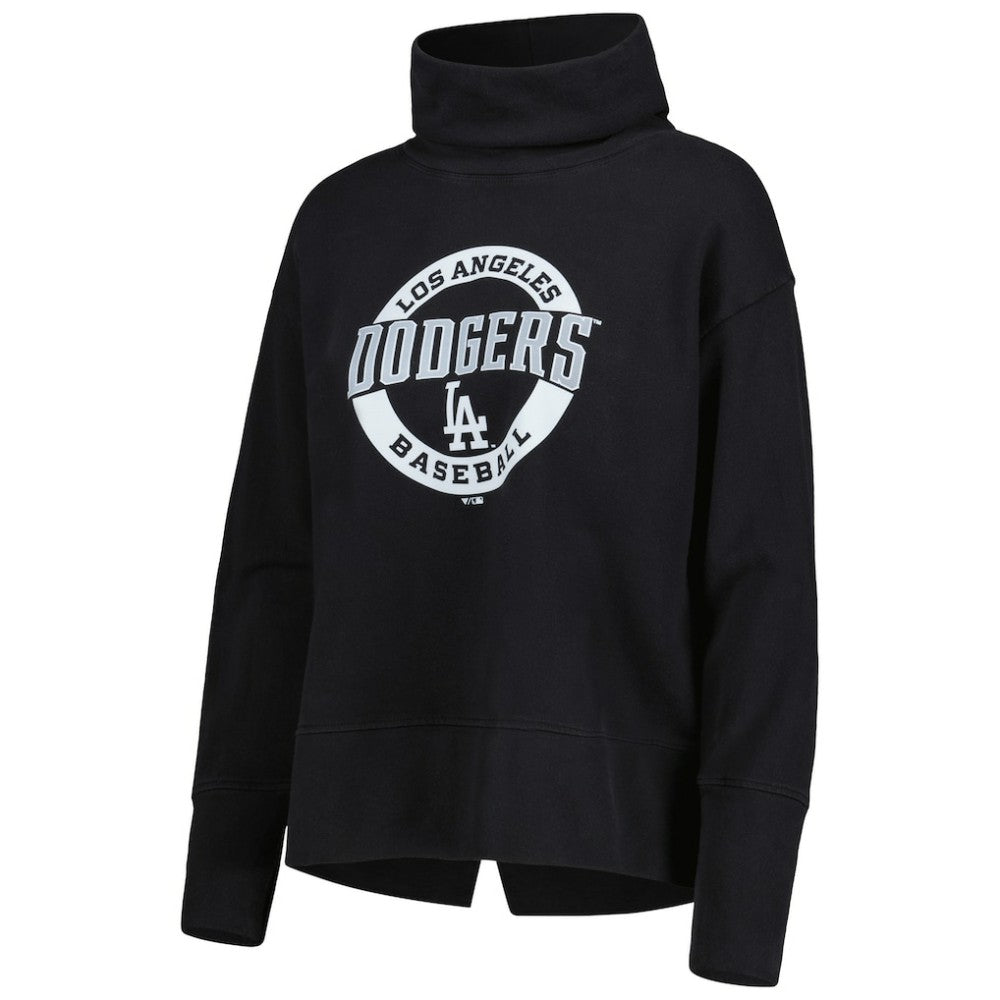 Los Angeles Dodgers Levelwear Women's Sunset Farm Team Pullover Sweatshirt Black