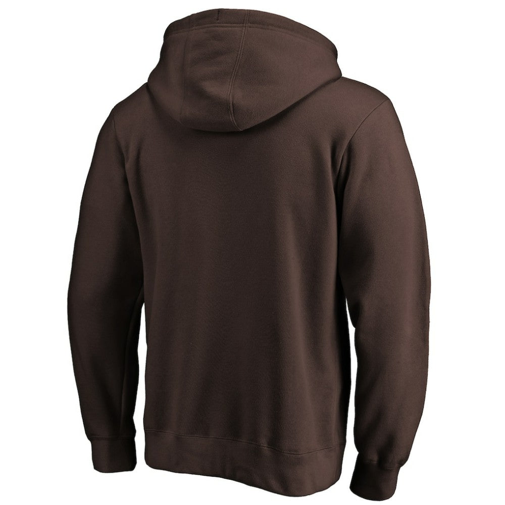 San Diego Padres Team Lock Up Logo Pullover Hoodie Brown