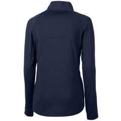 Minnesota Twins Cutter & Buck Women's Adapt Eco Knit Stretch Half-Zip Logo Pullover Top Navy
