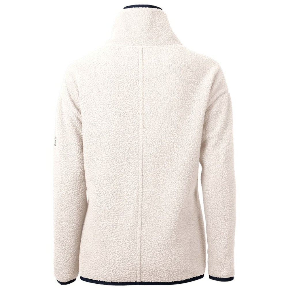 Minnesota Twins Cutter & Buck Women's Cascade Eco Sherpa Half-Zip Pullover Jacket White