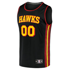 Atlanta Hawks Youth Fast Break Replica Custom Jersey - Statement Edition - Black sale