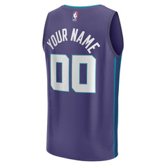 Charlotte Hornets Youth Fast Break Replica Custom Jersey - Statement Edition - Purple cheap