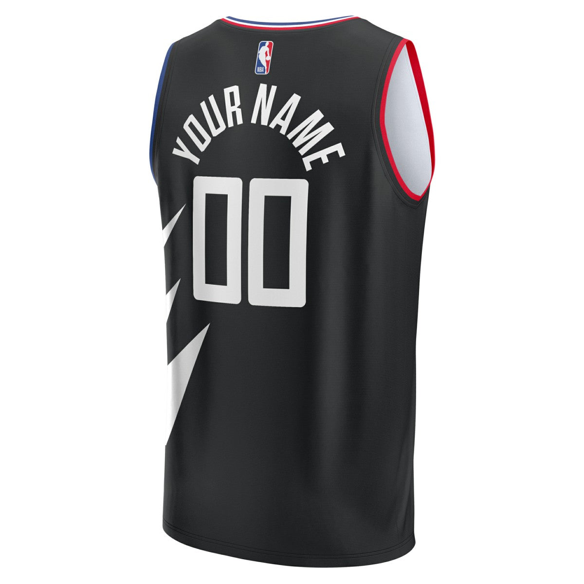 LA Clippers Youth Fast Break Replica Custom Jersey - Statement Edition - Black on sale