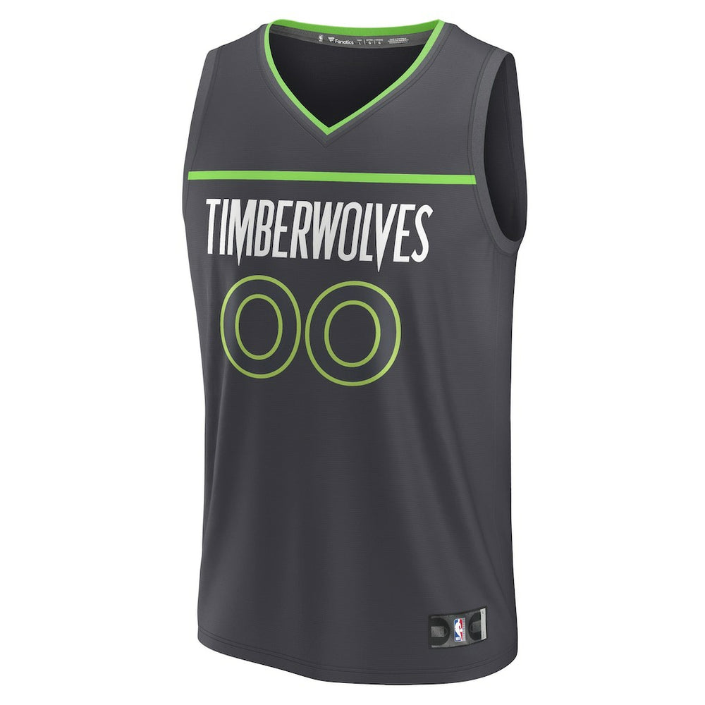 Minnesota Timberwolves Youth Custom Fast Break Jersey - Statement Edition - Black discount