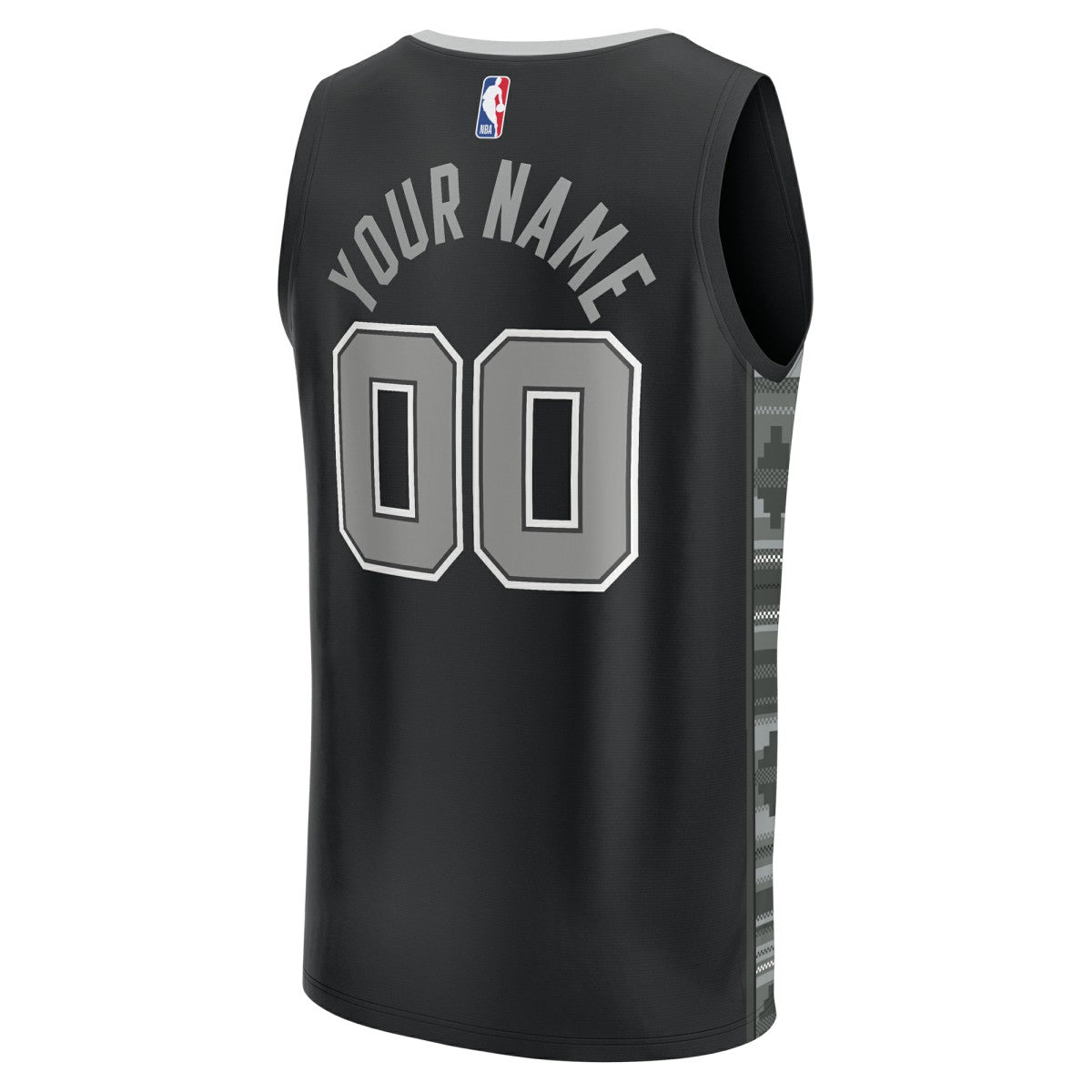 San Antonio Spurs Youth Fast Break Replica Custom Jersey - Statement Edition - Black discount